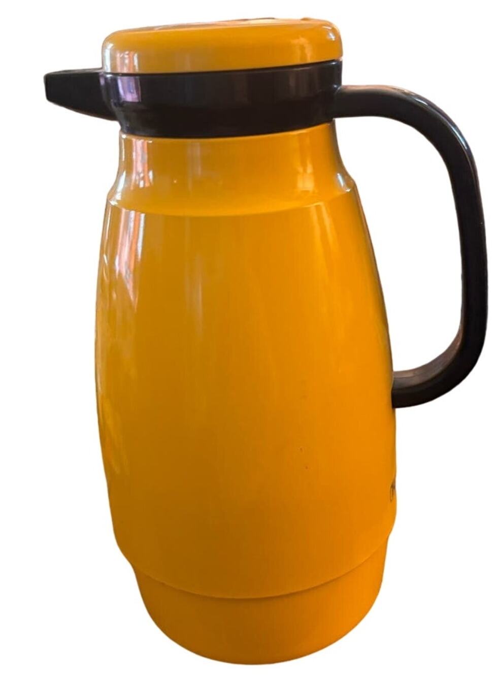 Crown Corning Thermique 1 Liter Yellow Thermal Server Carafe, Vintage